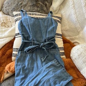 Super cute denim jumpsuit